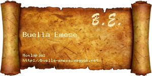 Buella Emese névjegykártya